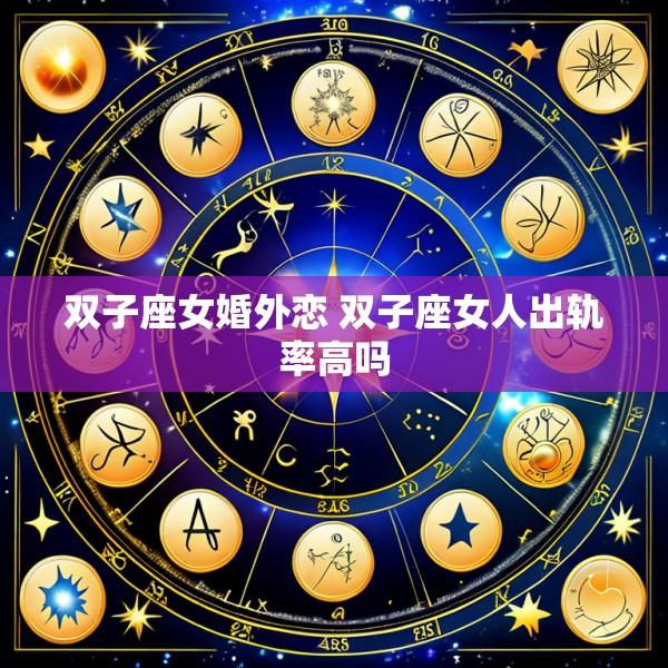 双子座女婚外恋 双子座女人出轨率高吗