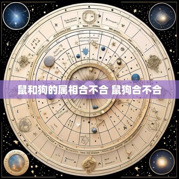 鼠和狗的属相合不合 鼠狗合不合