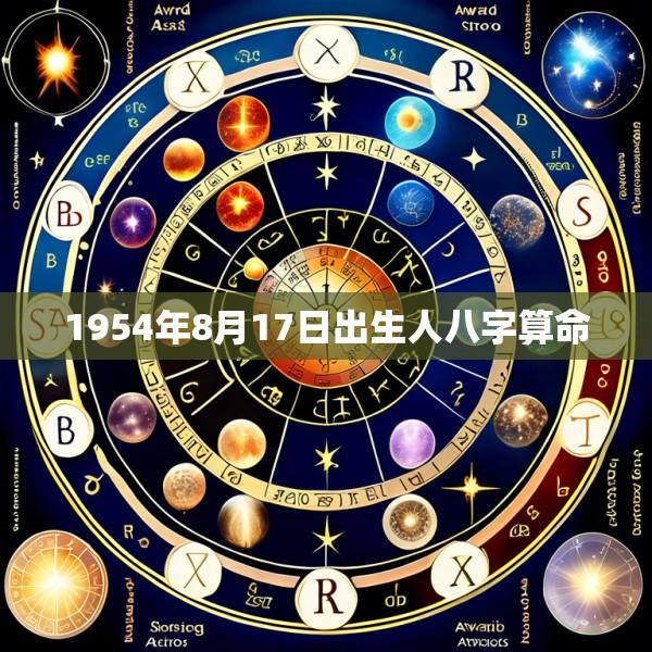 1954年8月17日出生人八字算命