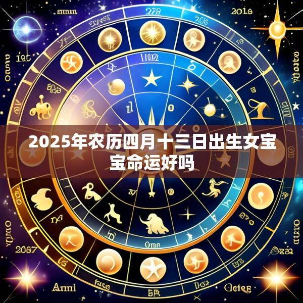 2025年农历四月十三日出生女宝宝命运好吗
