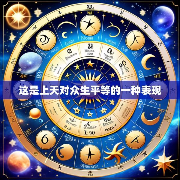 这是上天对众生平等的一种表现