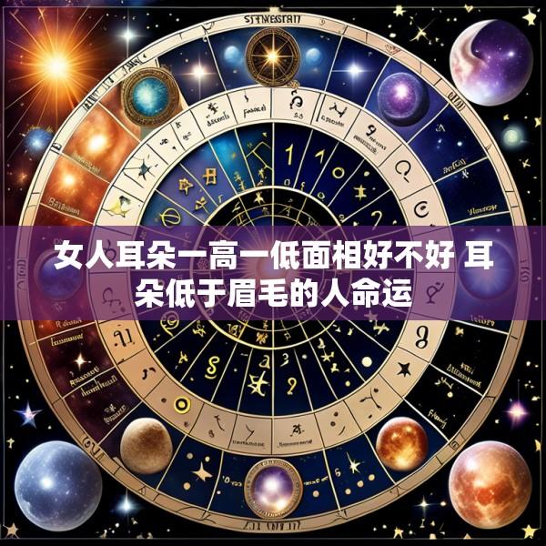 女人耳朵一高一低面相好不好 耳朵低于眉毛的人命运