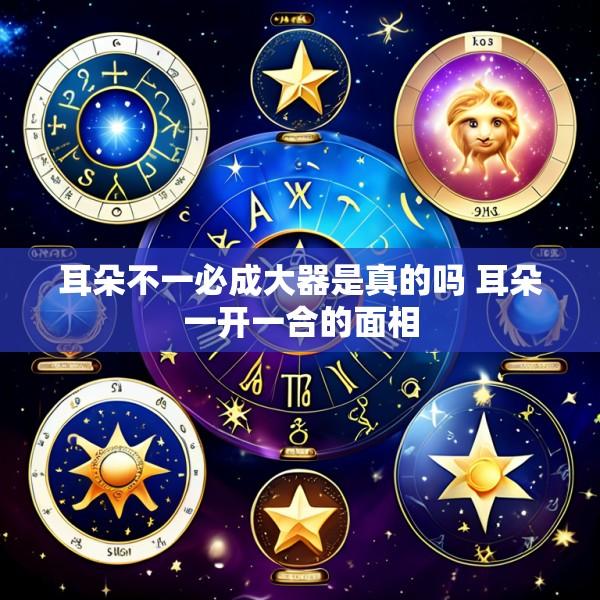 耳朵不一必成大器是真的吗 耳朵一开一合的面相