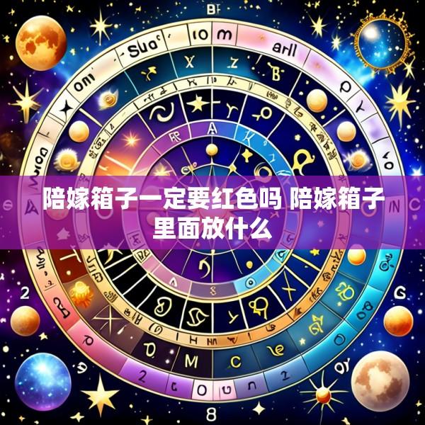 陪嫁箱子一定要红色吗 陪嫁箱子里面放什么