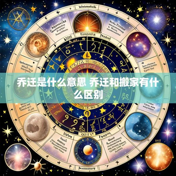 乔迁是什么意思 乔迁和搬家有什么区别