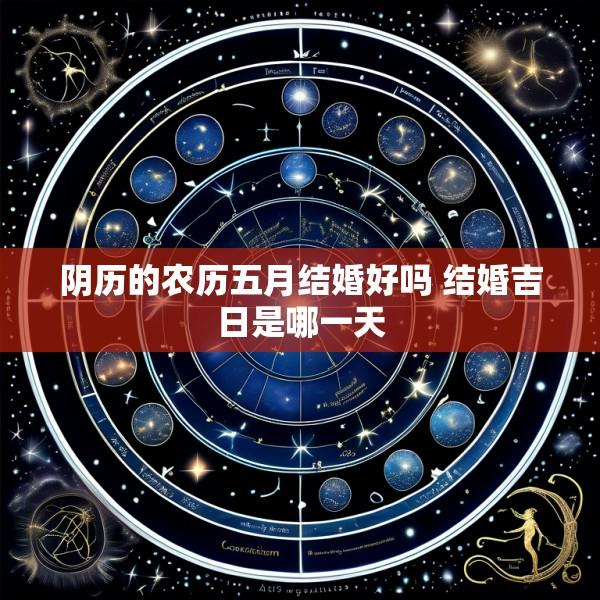 阴历的农历五月结婚好吗 结婚吉日是哪一天