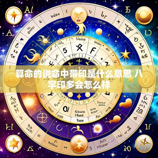 算命的说命中带印是什么意思 八字印多会怎么样