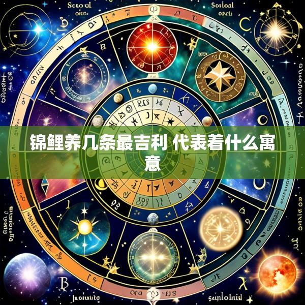 锦鲤养几条最吉利 代表着什么寓意
