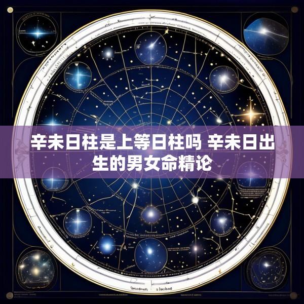 辛未日柱是上等日柱吗 辛未日出生的男女命精论