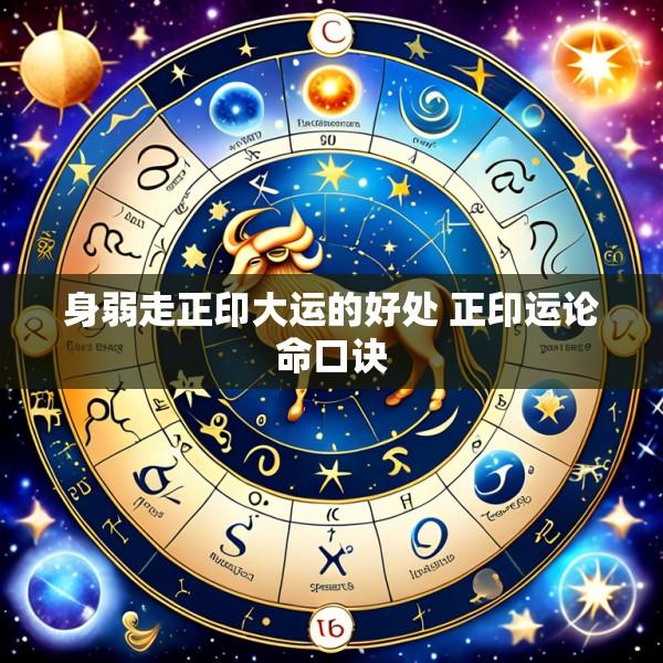 身弱走正印大运的好处 正印运论命口诀