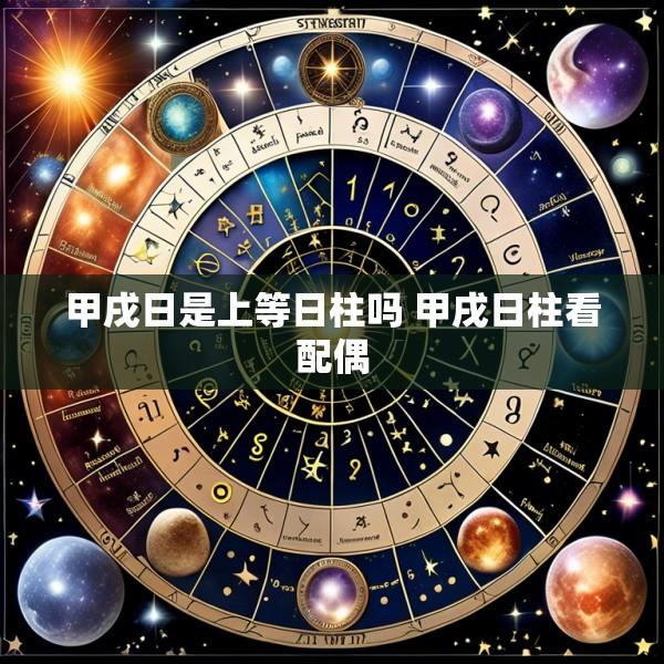 甲戌日是上等日柱吗 甲戌日柱看配偶
