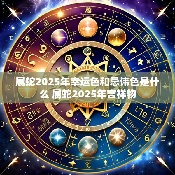 属蛇2025年幸运色和忌讳色是什么 属蛇2025年吉祥物