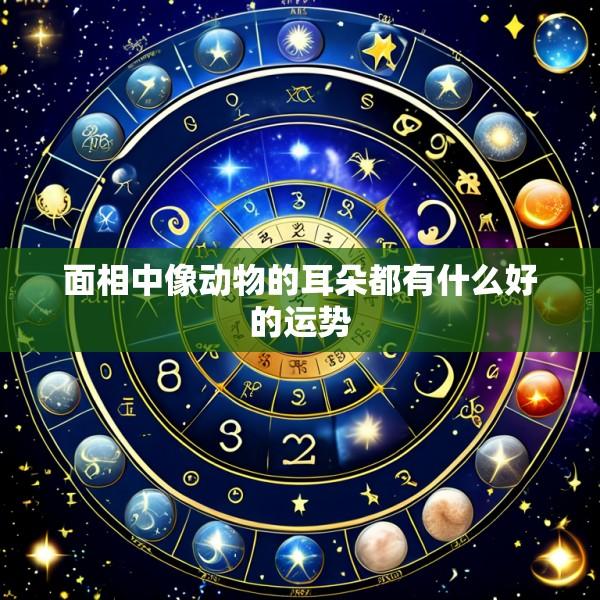 面相中像动物的耳朵都有什么好的运势