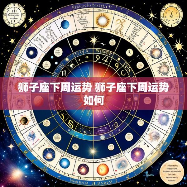 狮子座下周运势 狮子座下周运势如何