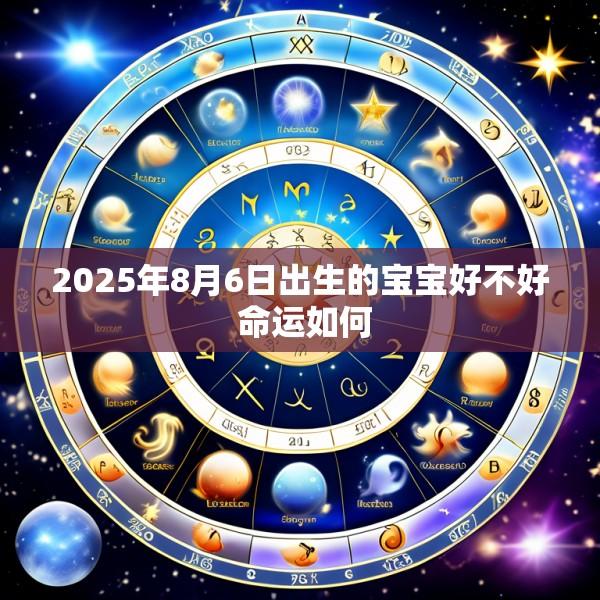 2025年8月6日出生的宝宝好不好 命运如何