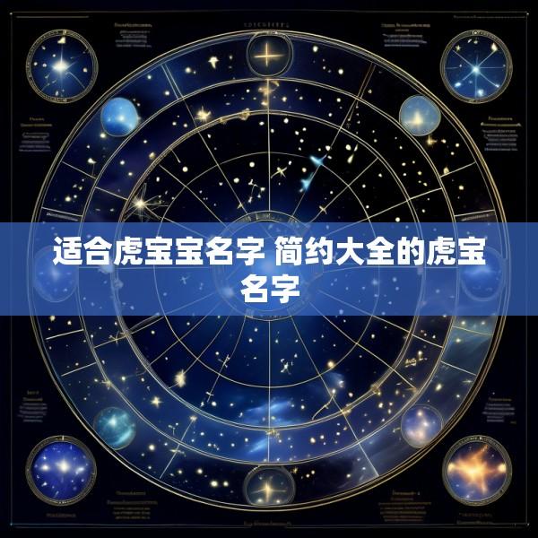 适合虎宝宝名字 简约大全的虎宝名字