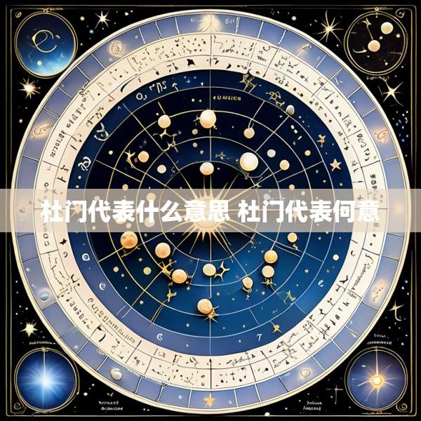 杜门代表什么意思 杜门代表何意