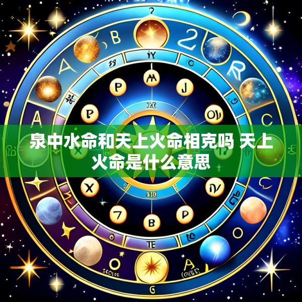 泉中水命和天上火命相克吗 天上火命是什么意思