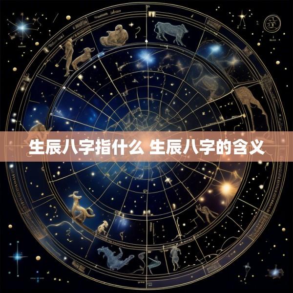 生辰八字指什么 生辰八字的含义