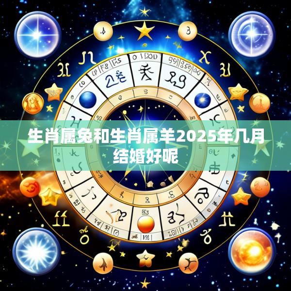 生肖属兔和生肖属羊2025年几月结婚好呢