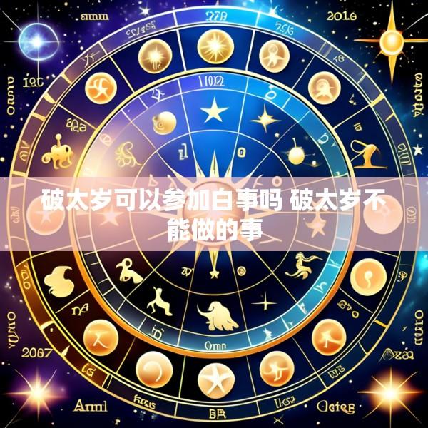 破太岁可以参加白事吗 破太岁不能做的事