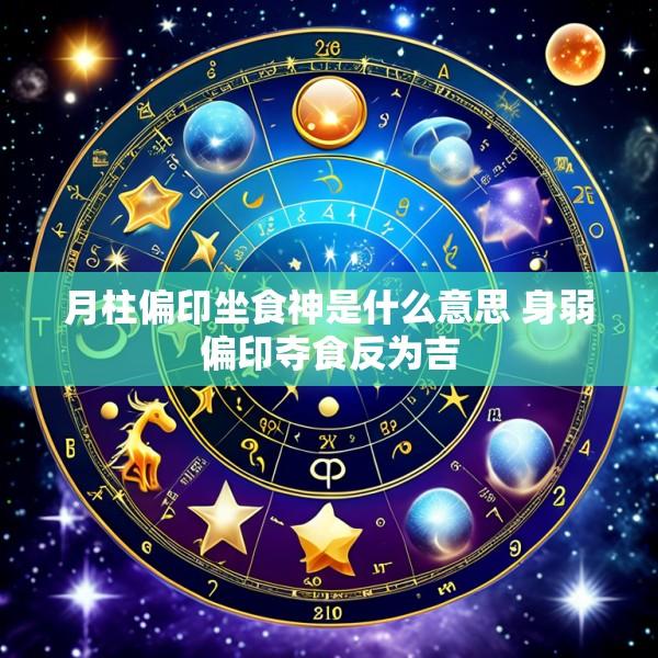 月柱偏印坐食神是什么意思 身弱偏印夺食反为吉