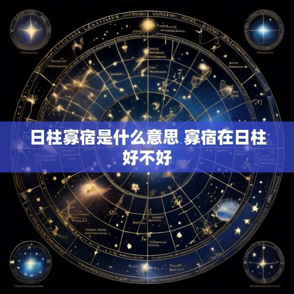 日柱寡宿是什么意思 寡宿在日柱好不好