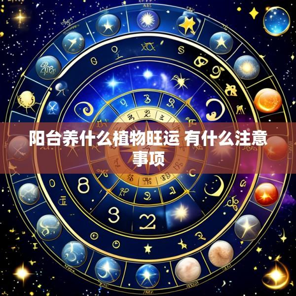 阳台养什么植物旺运 有什么注意事项