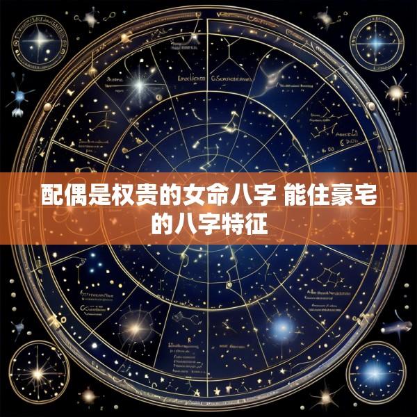 配偶是权贵的女命八字 能住豪宅的八字特征