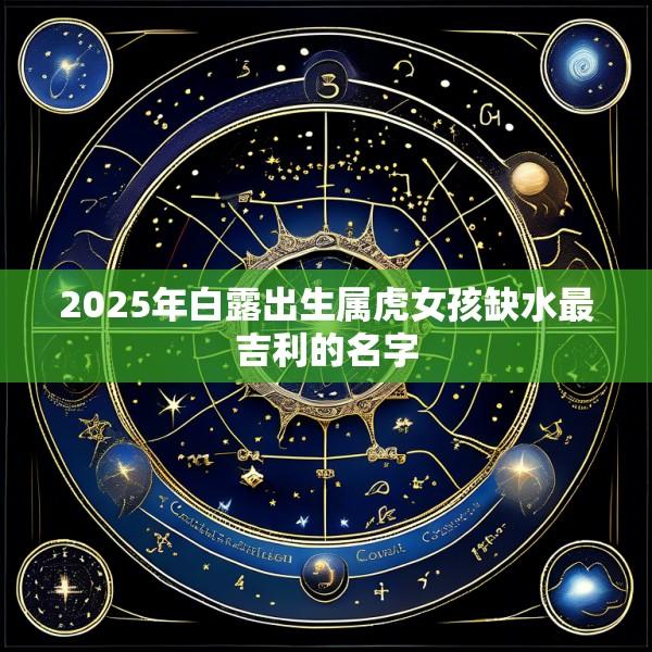 2025年白露出生属虎女孩缺水最吉利的名字
