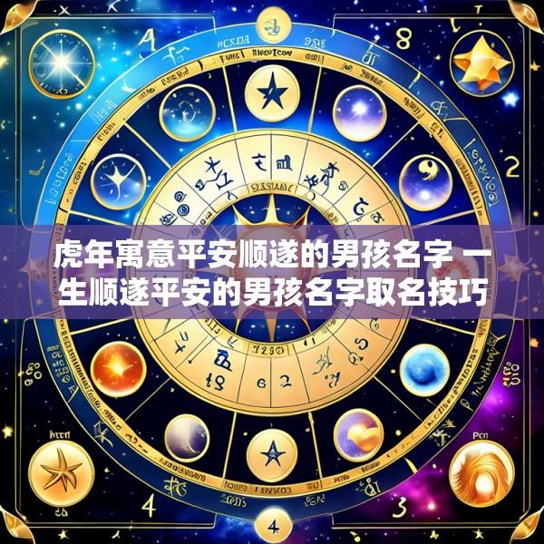 虎年寓意平安顺遂的男孩名字 一生顺遂平安的男孩名字取名技巧