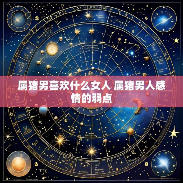 属猪男喜欢什么女人 属猪男人感情的弱点