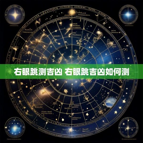 右眼跳测吉凶 右眼跳吉凶如何测