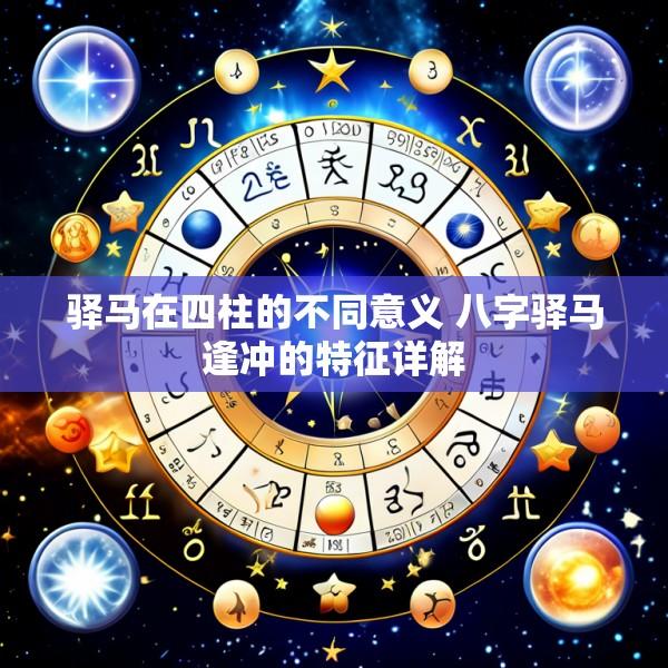 驿马在四柱的不同意义 八字驿马逢冲的特征详解