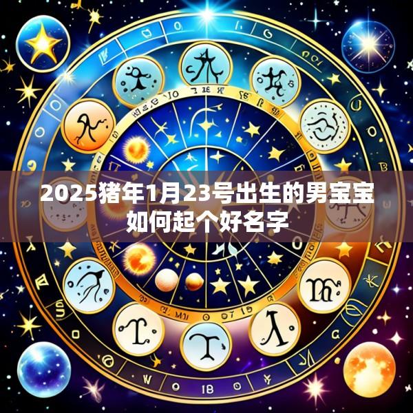 2025猪年1月23号出生的男宝宝如何起个好名字