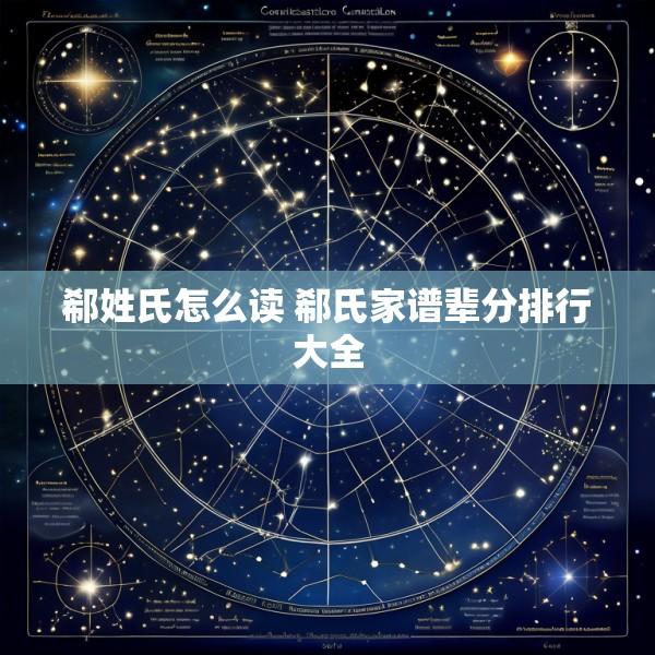 郗姓氏怎么读 郗氏家谱辈分排行大全
