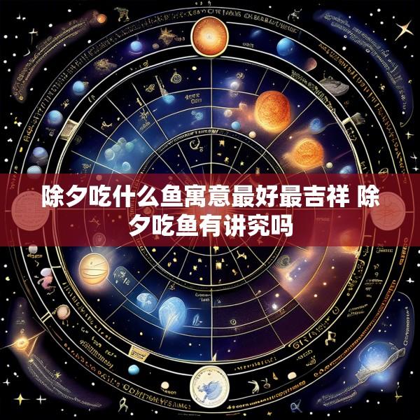 除夕吃什么鱼寓意最好最吉祥 除夕吃鱼有讲究吗