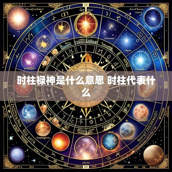 时柱禄神是什么意思 时柱代表什么