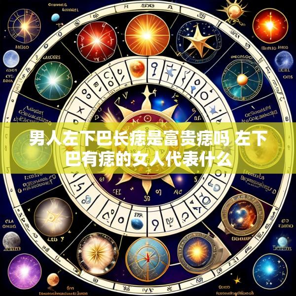 男人左下巴长痣是富贵痣吗 左下巴有痣的女人代表什么