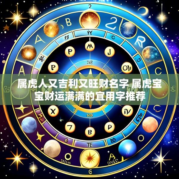 属虎人又吉利又旺财名字 属虎宝宝财运满满的宜用字推荐
