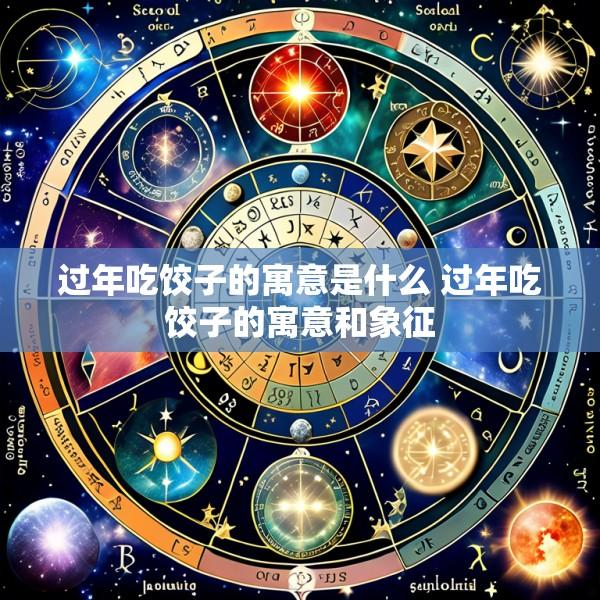 过年吃饺子的寓意是什么 过年吃饺子的寓意和象征