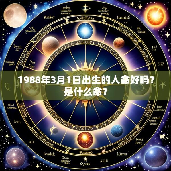 1988年3月1日出生的人命好吗？是什么命？