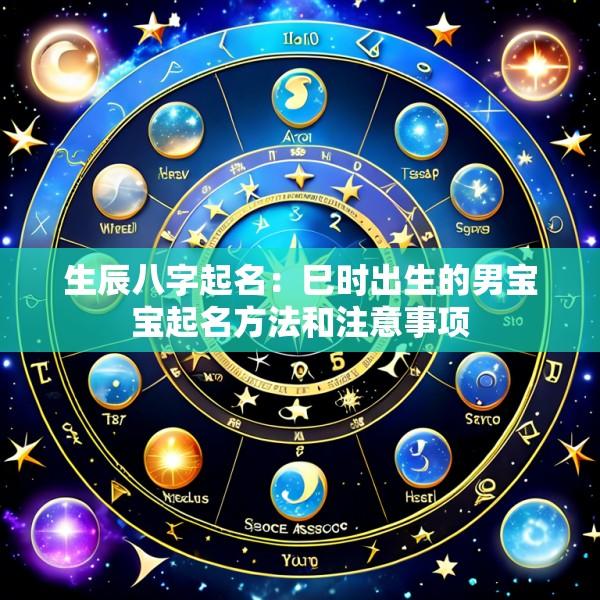 生辰八字起名：巳时出生的男宝宝起名方法和注意事项