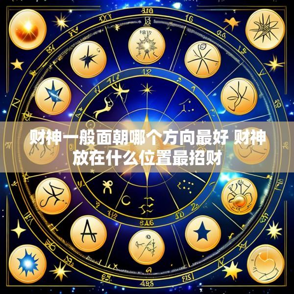 财神一般面朝哪个方向最好 财神放在什么位置最招财