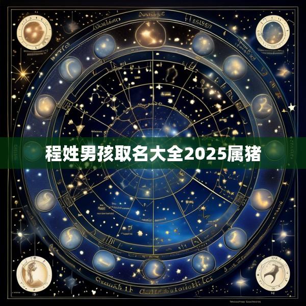 程姓男孩取名大全2025属猪