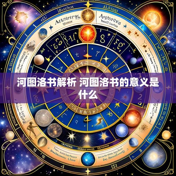 河图洛书解析 河图洛书的意义是什么