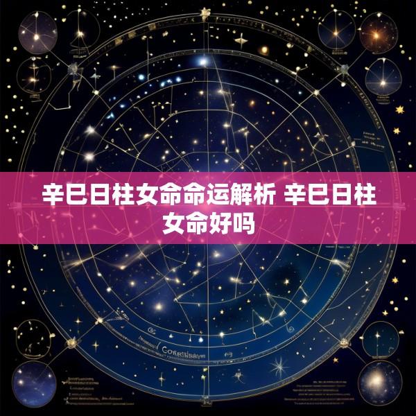 辛巳日柱女命命运解析 辛巳日柱女命好吗