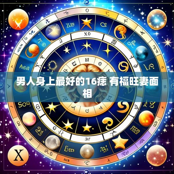 男人身上最好的16痣 有福旺妻面相