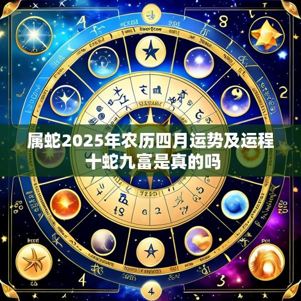 属蛇2025年农历四月运势及运程 十蛇九富是真的吗