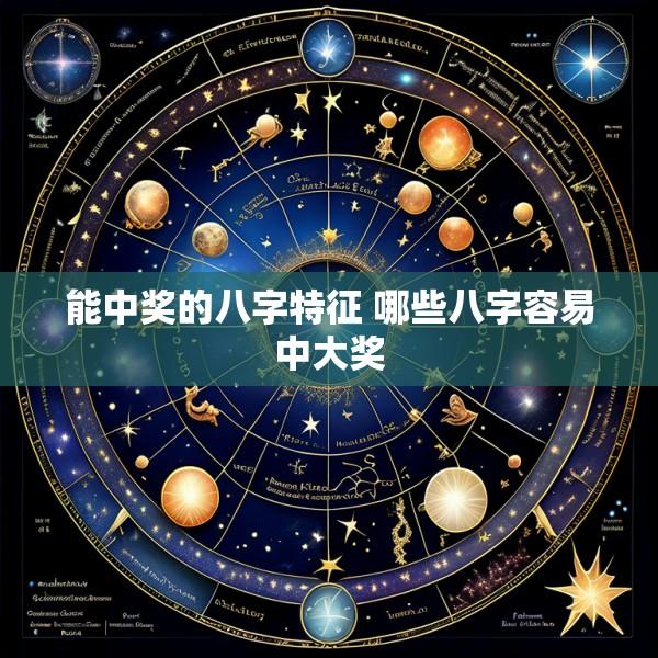 能中奖的八字特征 哪些八字容易中大奖